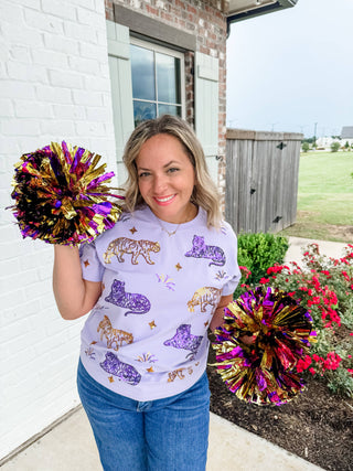 Fleur de Tiger Sequin Tee