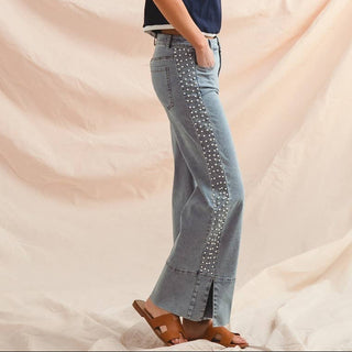pearl wide leg jeans 