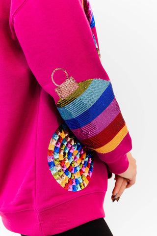 Christmas Ornaments Sequin Sweater