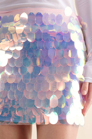 Sequin Disk Mini Skirt