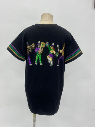 Here for the bands Gras Sequin T-Shirt with pocket