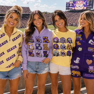 Tigers Sequin Helmet Louisiana Shirt