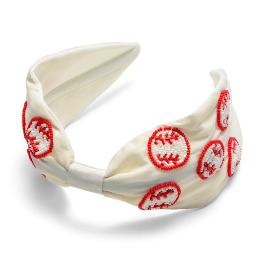 baseball beaded headband