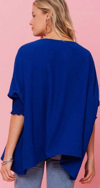 Dakota Royal Blue Blouse 