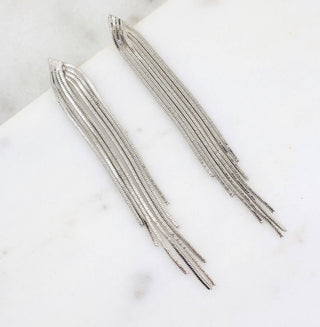 Fringe Metallic Earrings 