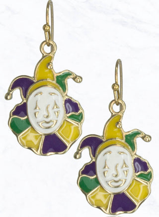 Endymion Mardi Gras Mask Earrings 